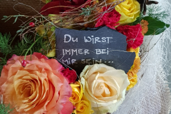Beschriftete schifferplatte